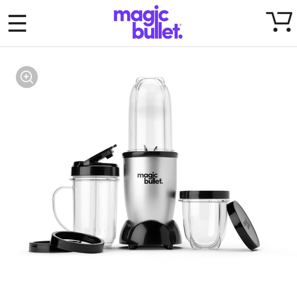 Magic Bullet Silver Personal Blender Set - Silver/Black